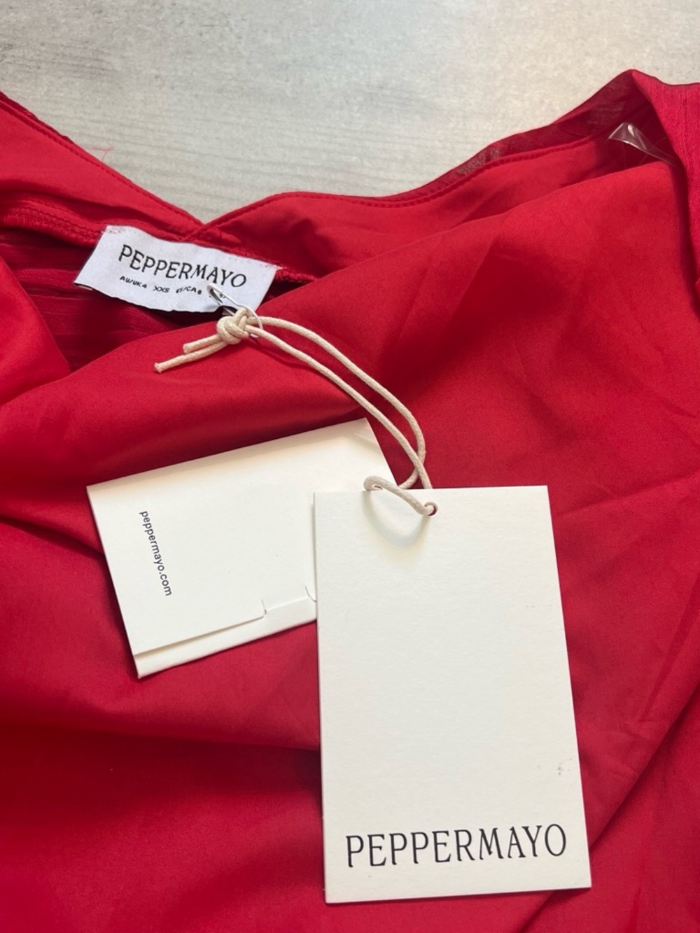 Peppermayo Red Halter Mini Dress - Picture 4 of 5